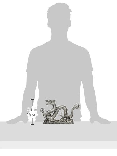Oriental Furniture 12" Chinese Dragon Statue #TOP2