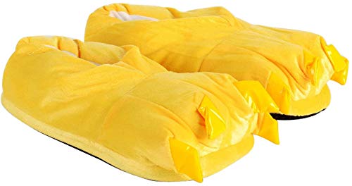 Fashionfits Unisex Soft Plush Home Slippers Animal Costume Paw Claw Shoes Yellow L For Adults Us8.5-Us12.5 #TOP1