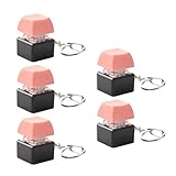 Hkfgdjdl 5個 スイッチ メカニカル キーボード テスター ストレス解消とフィジェット 楽しいポータブル キーチェーンアタッチメント付き