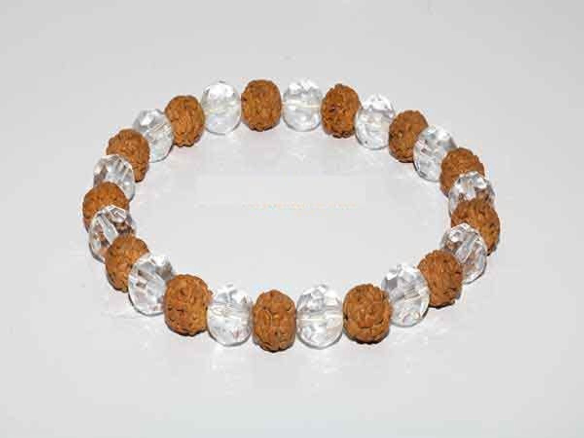 Genuine Sphatik Rudraksha Bracelet, Unisex