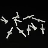 10PCS RC Airplane Plastic Needle Hinge Pin Hinge for RC Plane Helicopter Aircraft DIY Model Plane Fix Wing Parts Foam Model Plane Replacement (2.5x33mm)