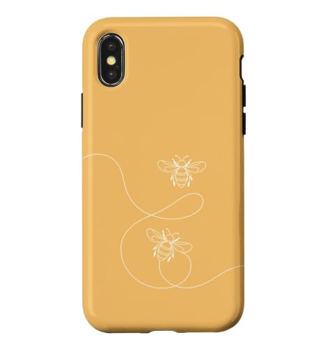 �A�[�e�B�X�e�B�b�N�ȃn�`�̃y�A���C���C���X�g �X�}�z�P�[�X iPhone X/XS �p
