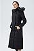 Orolay Women's Long Puffer Down Coat Warm Maxi Jacket with Hood Black L