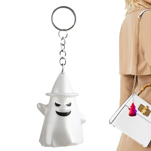 Llavero fantasma – Fantasmas iluminados miniatura, divertido llavero amigo llavero para mujeres y hombres, lindo llavero colgante para su cumpleaños de Halloween, Como Cuadro, Refer to description