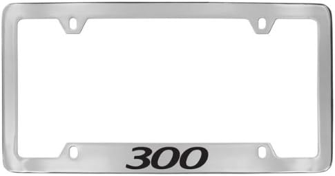 Chrysler 300 Chrome Plated Metal Bottom Engraved License Plate Frame Holder