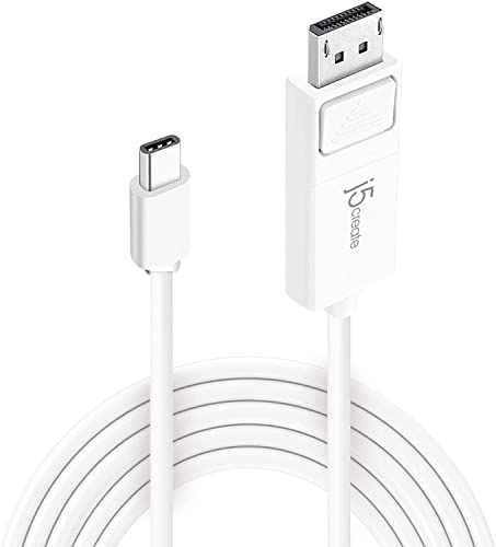 J5 Create 4' USB Type-C Male to 4K DisplayPort Male Cable