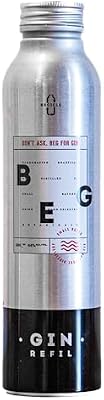 Gin BEG Brazilian Boutique Dry, 500ml, 44% Álcool, Estilo London Dry, Sabor Cítrico, 11 Botânicos