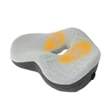 THANKO 椅子用 低反発 骨盤 姿勢 体圧分散 太もも USB 美姿勢サポートヒータークッション「ももぽっか」 HECUHNCGY