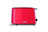 Grundig TA 4620 R Toaster Rot, 850 W, 7 Bräununggradeinstellung,