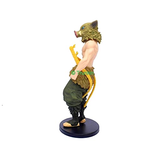 Image of Trunkin Rubber Demon Slayer Inosuke Hashibira Kimetsu No Yaiba Action Figure,Figurine With Stand Figurine,10 cm