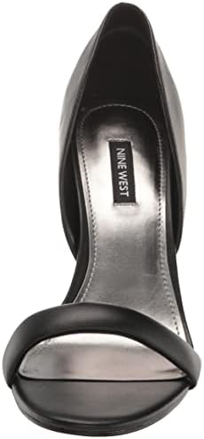 Nine West Women's MISTERY3 Heeled Sandal, Black, 9.5 | Image 1