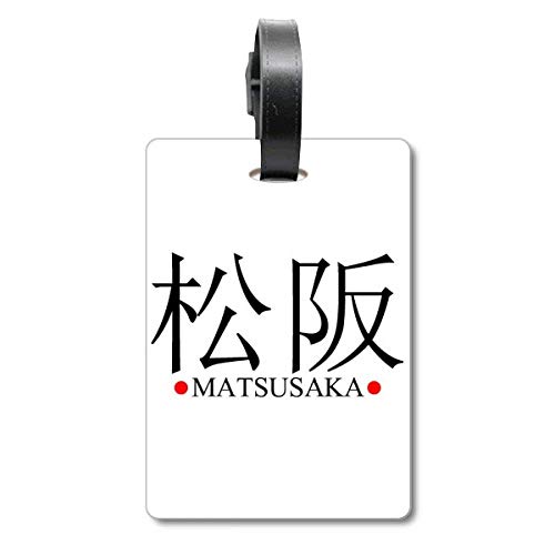 Étiquette valise Japon Matsusaka avec attache renforcée et motif