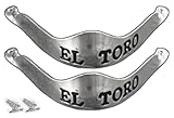 MODESTONE Shiny black “El Toro” Metal Pointed Toe...