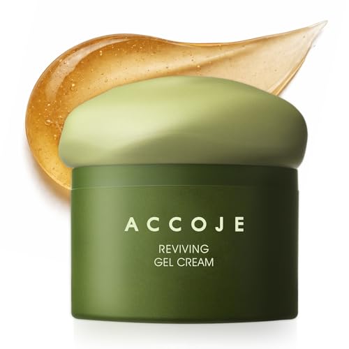 ACCOJE Reviving Gel Cream, Hydrating and Soothing Moisturizer for Sensitive Skin, Supports Skin Barrier and Reduces Visible Redness with Jeju Botanical Extracts, Korean Skincare, 1.69 fl oz