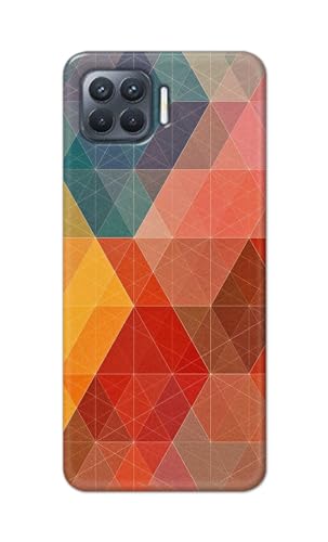 Image of Printed Hard Back Cover Case for Oppo F17 Pro | Oppo A93 4G | Oppo Reno4 F | Oppo Reno 4 F Back Cover (Crumpled Design) -1111