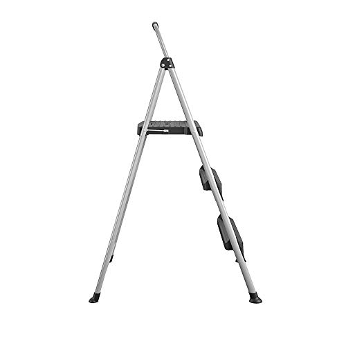 Cosco Signature Step Stool Three-Step Aluminum with Plastic Steps