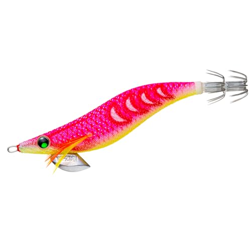 YO-ZURI(ヨーヅリ) エギ: アオリーQ サーチ ダブルグロー 3.5号 DLPI:17 ピンクボイル A1759-DLPI