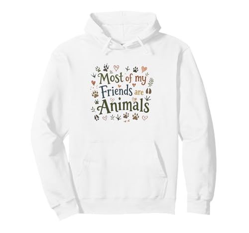 Most Of My Friends Are Animals Funny Animal Lover �p�[�J�[