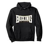El Boxeo es Vida Sudadera con Capucha, Unisex para Adultos, Negro, M