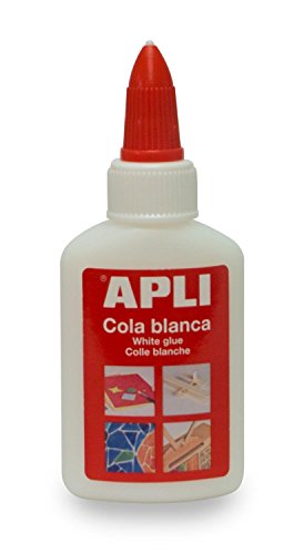 APLI 12848 - Pegamento cola blanca, bote de 40 gr