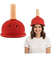 FunFink Funny Red Toilet Plunger Hat – Hilarious Novelty Costume Accessory for Adults, Perfect fo...