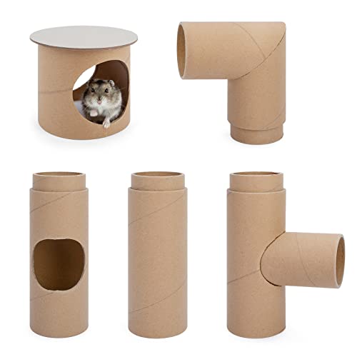 Niteangel Tunnel créatif et composable pour hamsters – Bricolage unique pour petits animaux comme hamsters, souris, gerbilles et rats (ensemble de tunnel...