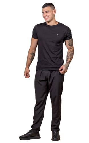 Calça Masculina Esportiva Tactel Basica Com Elastano (BR, Alfa, G, Regular, Regular, PERTO)