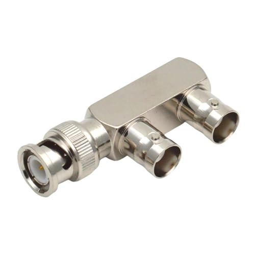 Câble coaxial audio 3 canaux avec adaptateur répartiteur BNC mâle type F vers double femelle