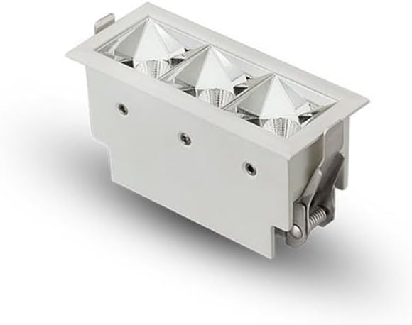 Pemberly Row 3-Light LED Recessed Downlight, White Aluminum Finish, 4.13 x 1.77 x 2.16 in, Dimmable IC-Rated Fixture, ETL Commercial Grade, Trim Design, Energy Star Compliant Lighting for