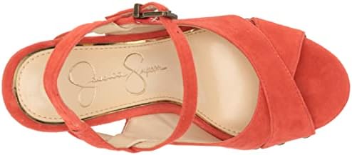 Jessica Simpson Women's Tausen Wedge Sandal, Montecito Orange, 5 | Image 4