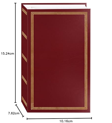 Pioneer 3-Ring Pocket Album for 504 Photos (4" x 6", Burgundy)