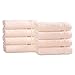 Superior 100% Long Staple Combed Cotton 8 Piece Hand Towel Set, Peach