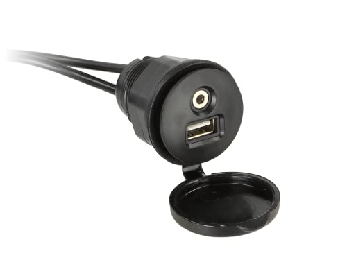 Connecteur universel USB/AUX à visser acv pour intégration audio - 2