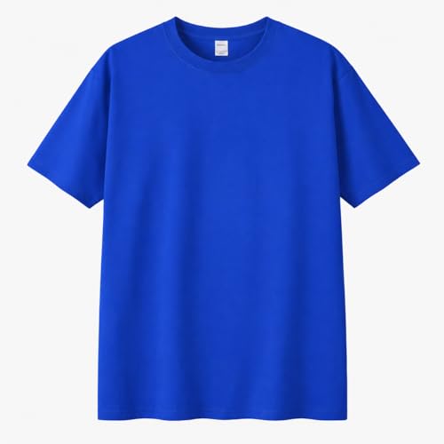 Image of Maydear Men Women Basic T Shirt Cotton Short Sleeve Crewneck Casual Plain Tee Everyday Essential Top
