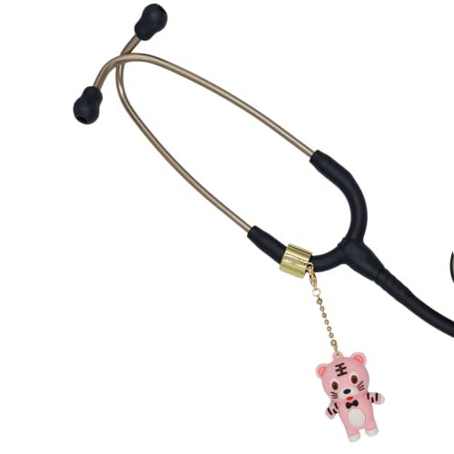 Stethoscope Charms pendant - Pink Tiger 3D - medical charms