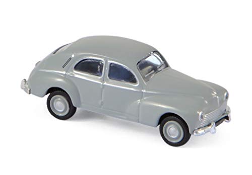 Norev- Peugeot 203 1955 Gris 1/87 Miniatura, Colore Grigio, 1/87E, 472372