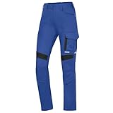 Uvex SuXXeed Industry - Pantalones de trabajo para mujer, con elásticos y bolsillos acolchados en las rodillas, azulón, 34