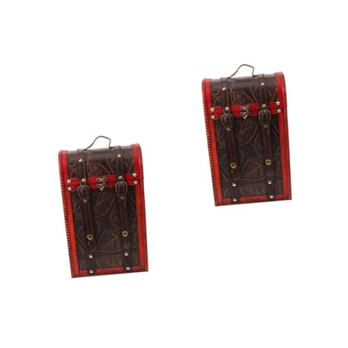 Cabilock 2 Piezas Caja De Vino Rojo De Madera Retro Enchufe Rojo Tanques Dispensador Botella De Agua Plegable Enchufe Plegable En Caja Medias Térmicas Gruesas Leche Automatica Cuero