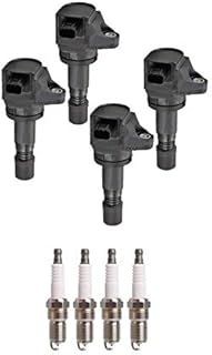 ENA Set of 4 Ignition Coil Pack and 4 Iridium Spark Plugs Compatible with Honda Acura 2012 2013 2014 2015 Civic ILX Replacement for UF672