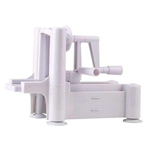 Belovedkai 3 Blade Vegetable Spiral Slicer Strongest Veggie Pasta Spaghetti Sala Maker For Carrot Cucumber Cabbage Potato Tomato Apple Pear #TOP1