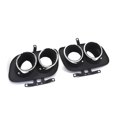 Tuyau d'échappement voiture embout d'échappement quad pour silencieux 992 Carrera argent