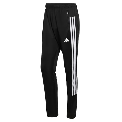 adidas Herren Workout Essentials All-Set 3-Stripes Knit Pant, Black/White, XXL
