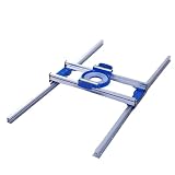 Greensen Trineo de Router, Plantilla de Nivelación de Losas de Aleación de Aluminio con Riel Preciso y Deslizador de Baja Fricción, para Proyectos de Tableros de Madera, Caras Finales y