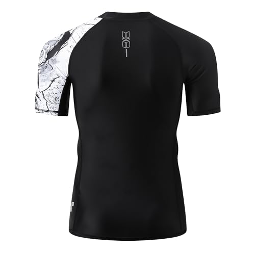 Camisas de manga corta para hombre Águila Negra con protección solar UV UPF 50+ talla S 4