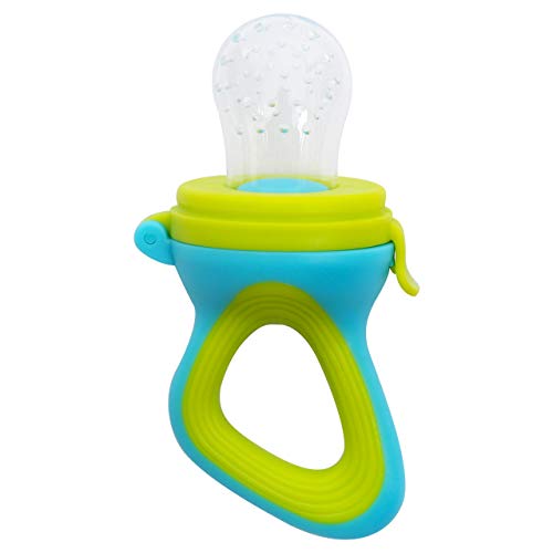 Image of 1st Step BPA Free Silicone Fruit and Food Nibbler and Feeder (Blue)