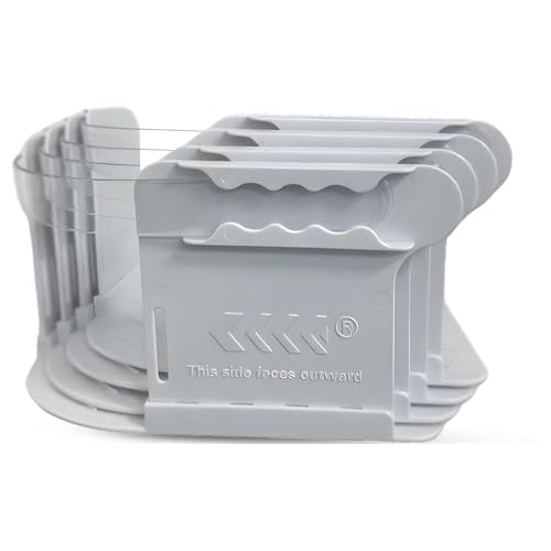 OWKAR Bed Sheet Holders No More Loose Sheets, Bed Sheet Locks for King Queen Twin Mattress Keep Sheets Firm & Tight, Corner Sheet Holder for Fitted Sheets, Easy Installation (White)