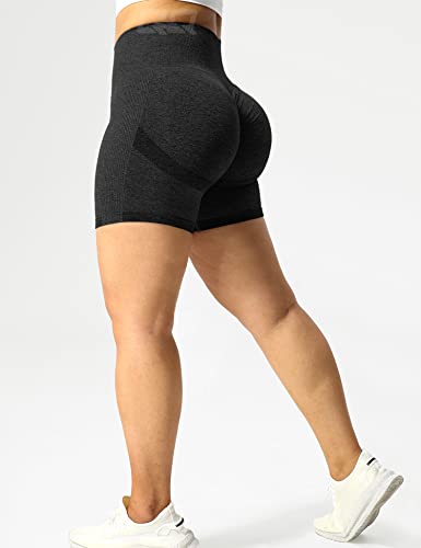 Qoq Women Scrunch Butt Workout Shorts Seamless High Waist Ruched Booty Yoga Biker Shorts Black Xxl #TOP3