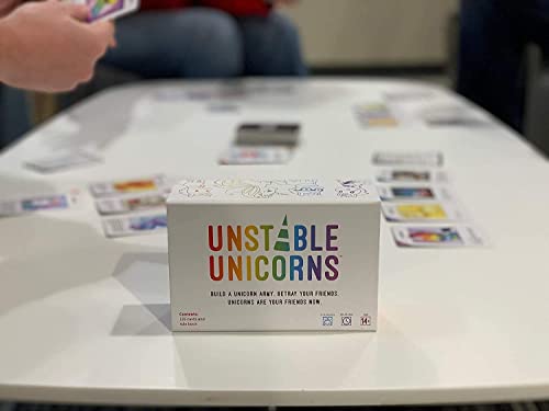 Image of Tickles Unstable Unicorns Strategic Card Game for Adults Party Game Family Parties (Players: 8; Age:14+)