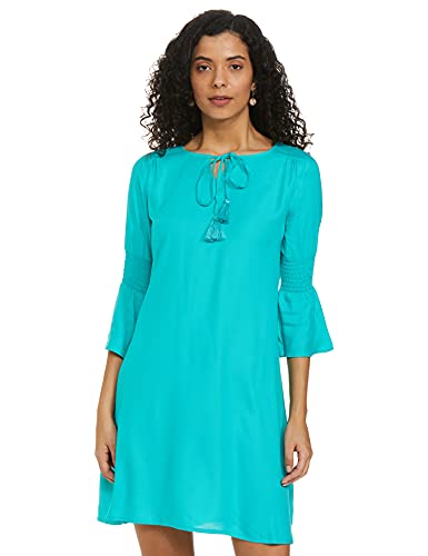 Image of EASYBUY Women's Crepe A-Line below The Knee Casual Dress