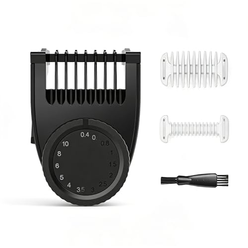 Adjustable Guards with 14 Precision Lengths Settings (0.4-10mm) with Body & Skin Protection Fits for QP2520/QP2530/QP2620/QP2630 Ideal for Shaving & Grooming